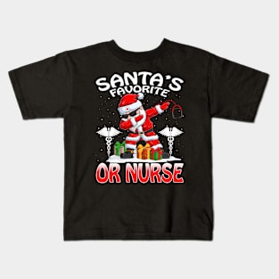 Santas Favorite Or Nurse Christmas T Shirt Kids T-Shirt